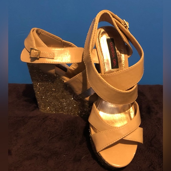 Material Girl Shoes Material Girl Wedge Sandals Poshmark